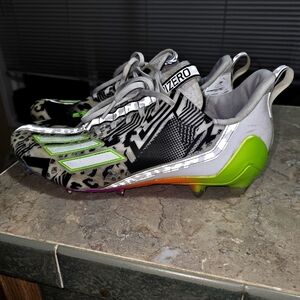 Adidas Adizero Performance Football Black & White Size 10